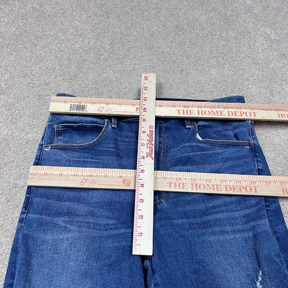 Abercrombie & Fitch Ultra High Rise Super Skinny Jeans Blue Distressed 12S NWT - Picture 2 of 13